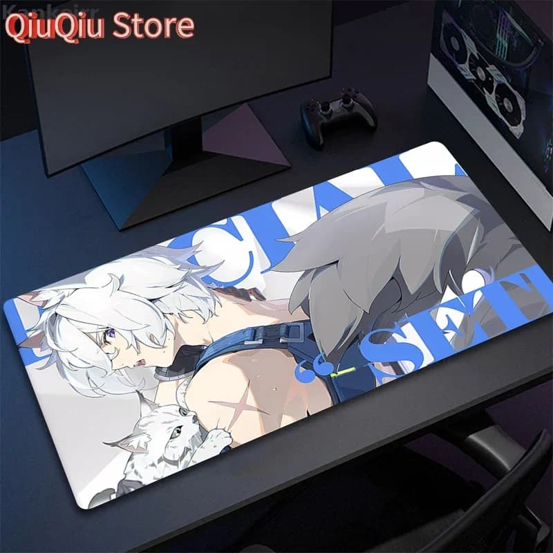 Seth Lowell Nicole Koleda Lycaon Ellen Corin Grande tappetino per mouse Kawaii Zenless Zone Zero Tappetino per mouse Tastiera per laptop da ufficio Tappetino da scrivania