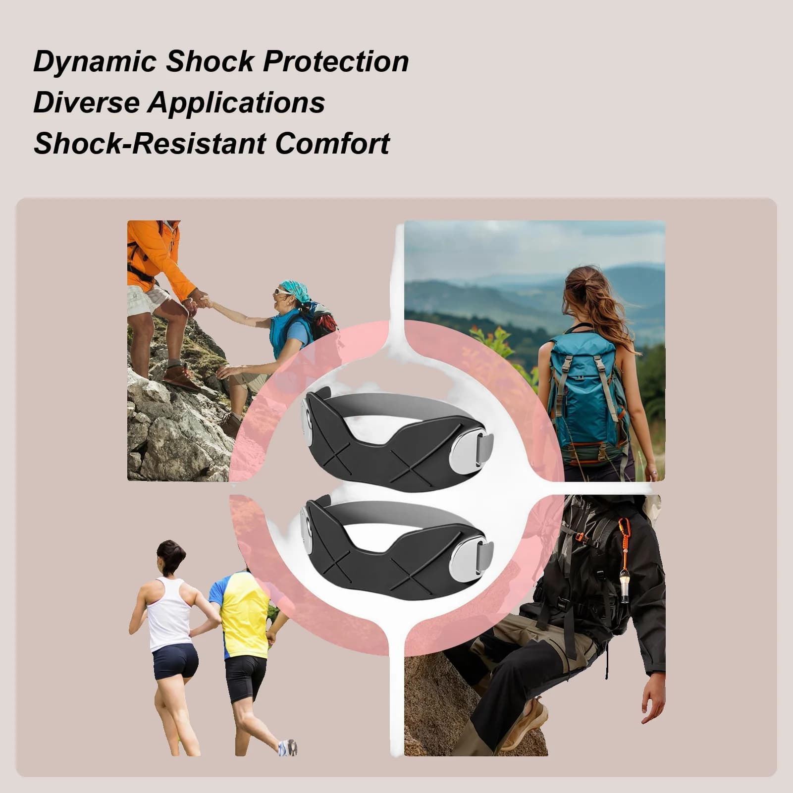 Cinghie al ginocchio rotuleo Stabilizzatore traspirante in 2 pezzi Air Pouch Donna Fascia rotulea Ginocchiera per uomo Donna Corridori Maglioni Sport