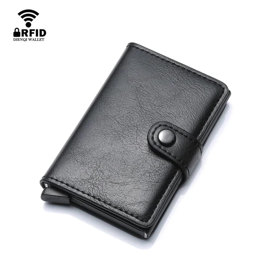 Porta carte di credito aziendali Portafogli da uomo in pelle Porta carte di credito Rfid Custodia da uomo Porta carte VIsit Portafogli antifurto Accessori