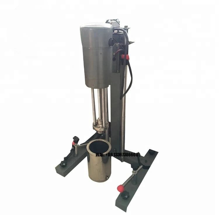 400W Lab Using Small Size High Speed Dispersing Mixer Dispersion Dissolver Oil Paint Disperser Machine for Coatings/Ink