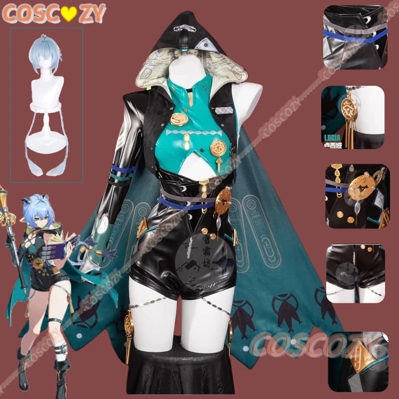 Prevendita ZZZ Zenless Zone Zero Lucia Costume Cosplay Parrucca Uniforme Copricapi Gioco Outfit Spook Shack Halloween Party Abito da donna