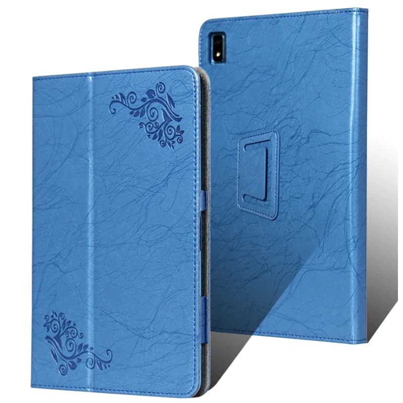 Cover for Teclast Teclast T40 Plus Pro 10.4 Inch Tablet PC Print Flower PU Leather Case with Hand Holder Grip Shell