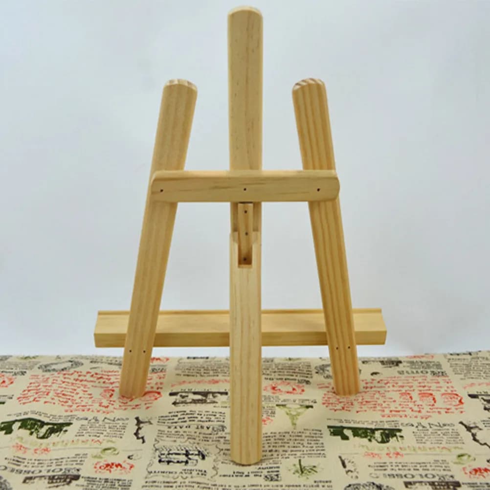 Mini Cavalletto Pieghevole in Legno per Cornici, Supporto Leggero per Telefono, Foto, Quadri, Arte, Esposizioni e Conservazione