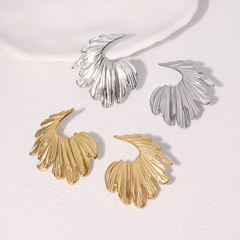 Orecchini vintage in acciaio inossidabile con geometria per donna, gioielli ipoallergenici, idee regalo di compleanno all'ingrosso