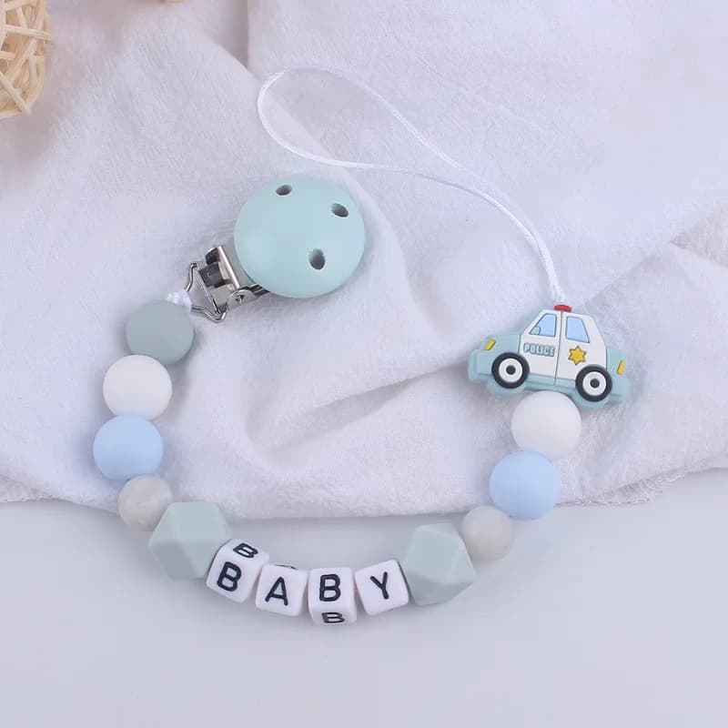 Personalized Name For Kids Baby Clips for Baby Nipples Chain Newborn BPA Teeth Toy Free