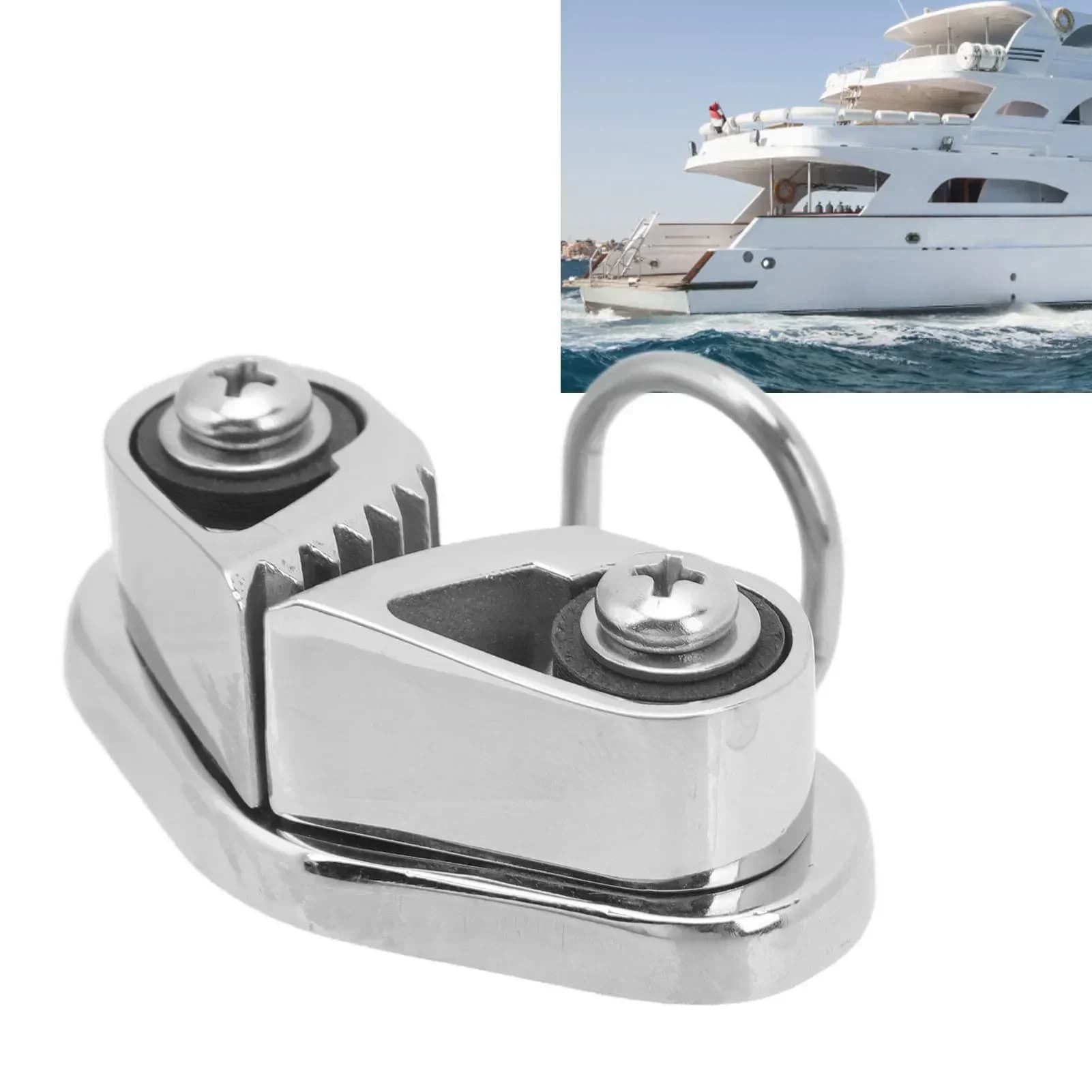 Bitta per camma marina Bitta per guida in acciaio inossidabile 316 Anello principale Tacchetti per corda di ancoraggio Bitta per vela per corda da 3 a 12 mm