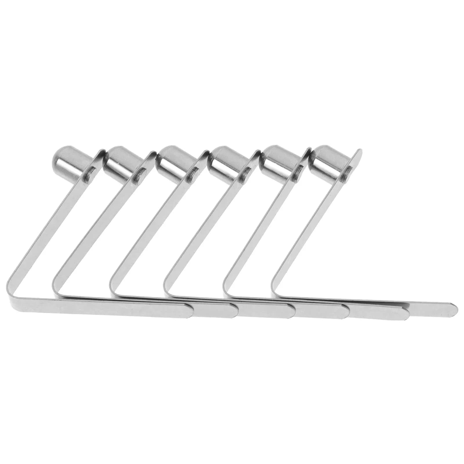 6 Pezzi Morsetti a Molla a V Robusti per Pali da Tenda, Regolazione Tubi Telescopici, Clip per Pagaie da Kayak, Fibbia a Scatto per Barche, Uso Esterno