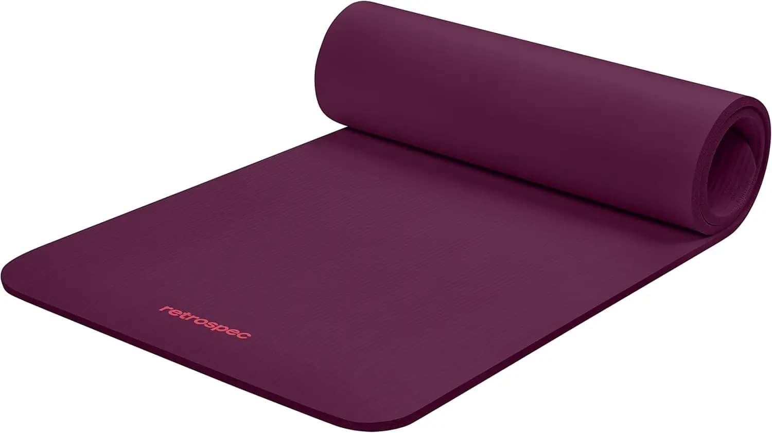 Tappetino da yoga spesso 1/2 pollice, antiscivolo, con cinturino in nylon, 72x24 pollici, per pilates, stretching e fitness, senza BPA, facile da pulire