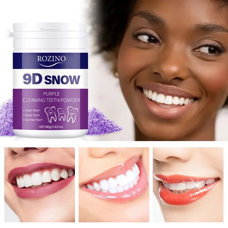 1/3 Pieces Purple Teeth Whitening Powder Deep Cleaning and Tooth Cleansing Powder Remove stains Oral Clean Food