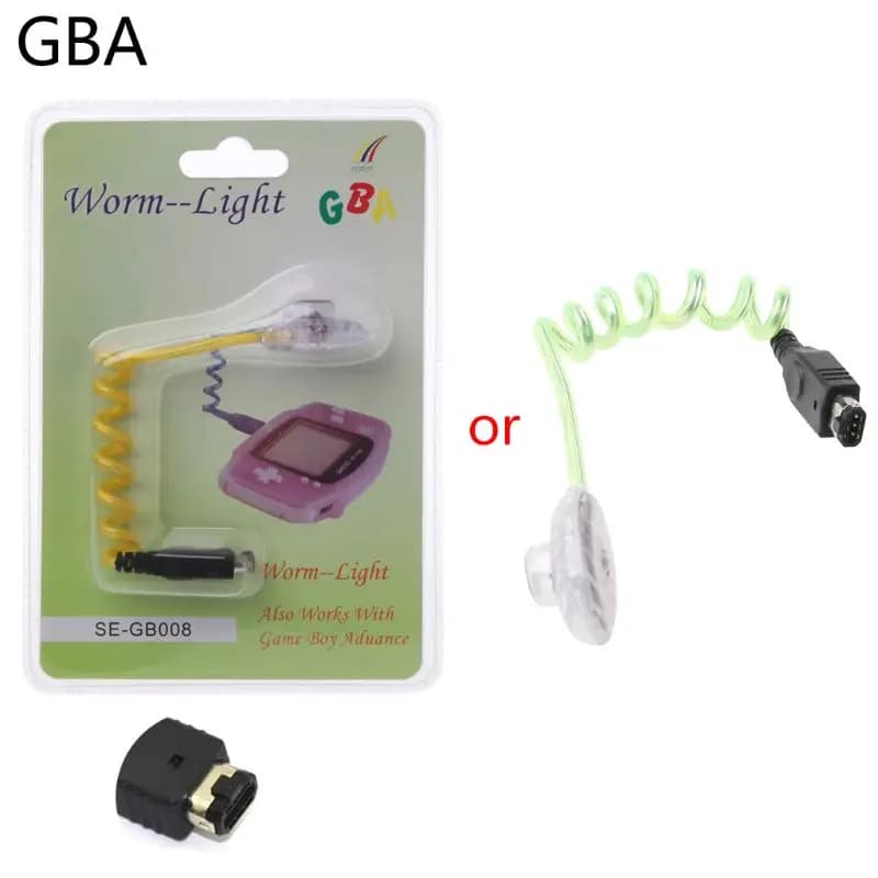 Lampada da notte con illuminazione a LED per schermo a vite senza fine con imballaggio per GBA Gameboy Advance/per console GBC a colori Game Boy