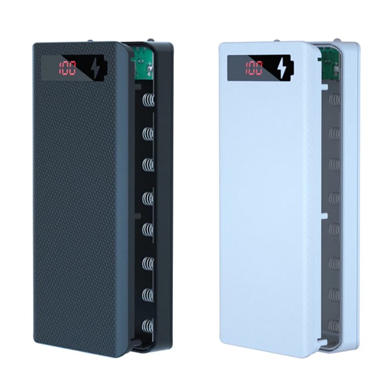 18650 Power Bank Battery Support Portable Dual USB Type C Charging Shell for iPhone Xiaomi Huawei 18650 Battery Storage Cover