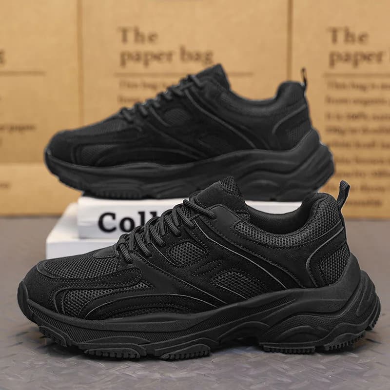 Scarpe da uomo autunno 2025 nuove scarpe antinfortunistiche da lavoro antiscivolo e resistenti all'usura scarpe sportive da corsa da uomo con suola spessa