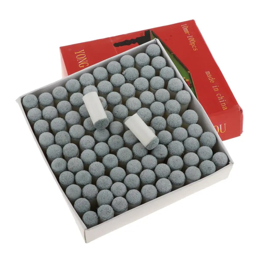 Billiard Cue Stick Tips Slip-on Plastic Leather End Ferrule for Pool Cues Accessories Snooker Table
