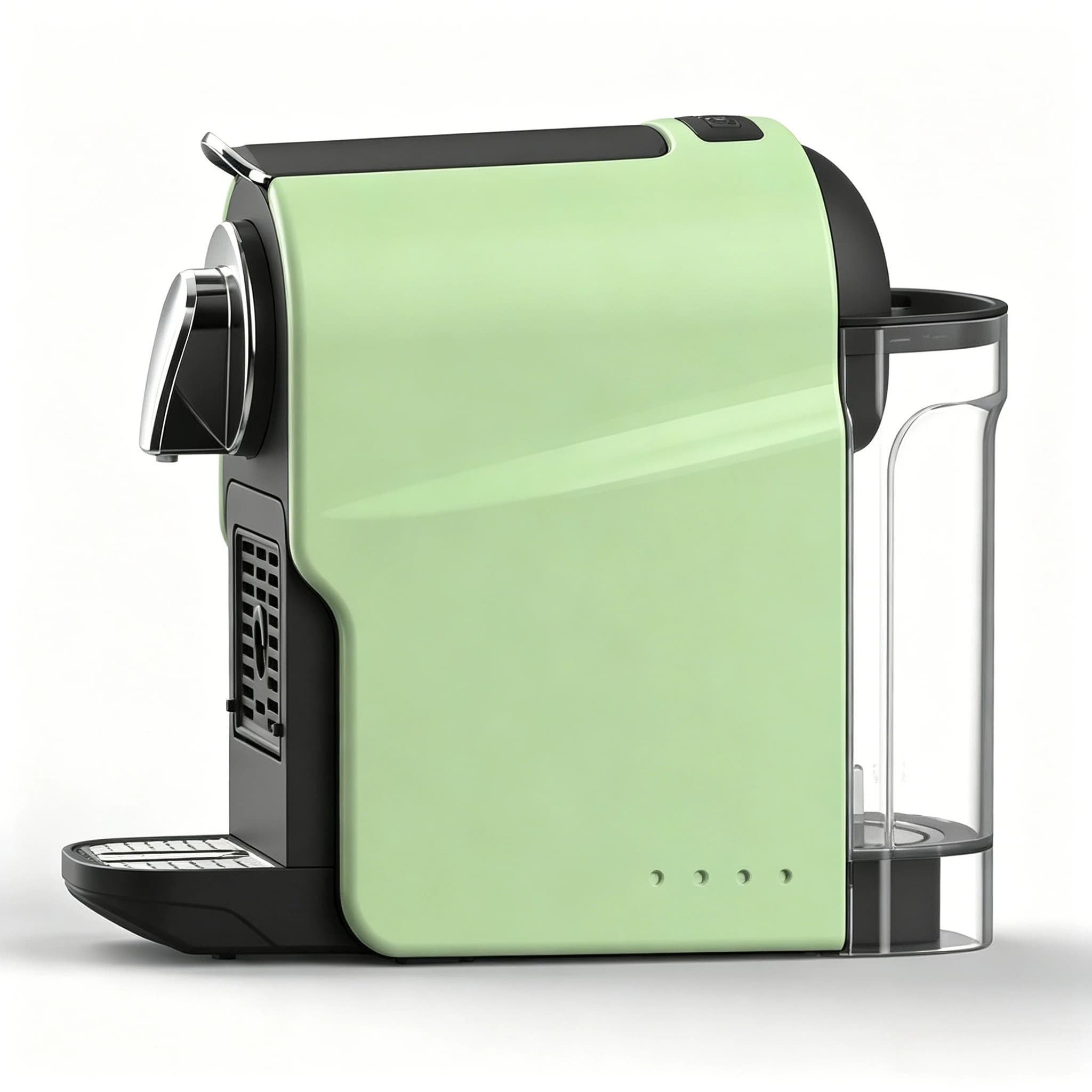 Compact Mini Single Capsule Coffee Maker Avocado Green Color Italian Espresso Extraction Machine Ideal For Hotel Motel Guest