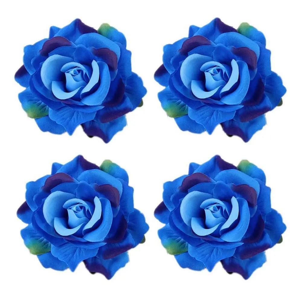 Party Bridesmaid Women Rose Flower Hairpin Hair Clip Brooch Wedding