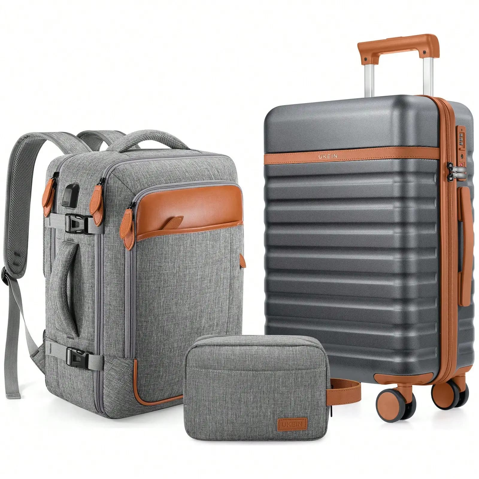 Luggage Sets 3 Piece, Carry On Luggage 20 Inch With Spinner Wheels,PC Hardside Suitcase Set With TSA Lock