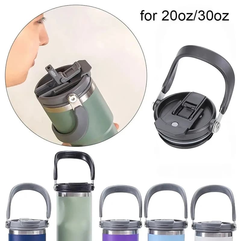 Coperchio di Ricambio 20/30oz con Manico Antigoccia per Borraccia, Tazza Auto, Tazza Ghiaccio, Tazza Acqua, Tazza Pratica, Tazza Doppia, Tazza Termica