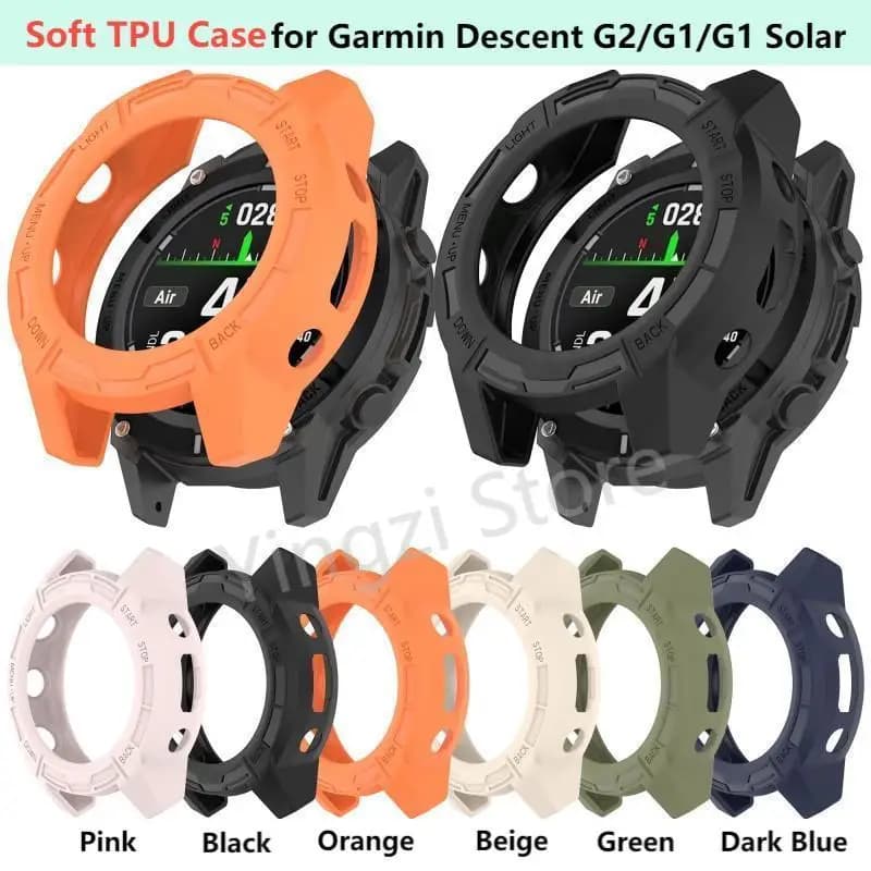 Custodia cava in TPU per Garmin Descent G2 G1 Protezione della copertura dell'orologio per Descent G1 Solar Smart Watch per DescentG1 Solar letel Shell