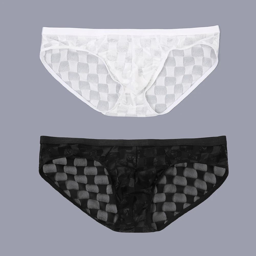 Comfortable Sexy Mesh Underwear Mesh Underwear 3XL Sexy Boxer Shorts Male Underwear Regular Length Seasonal Wear