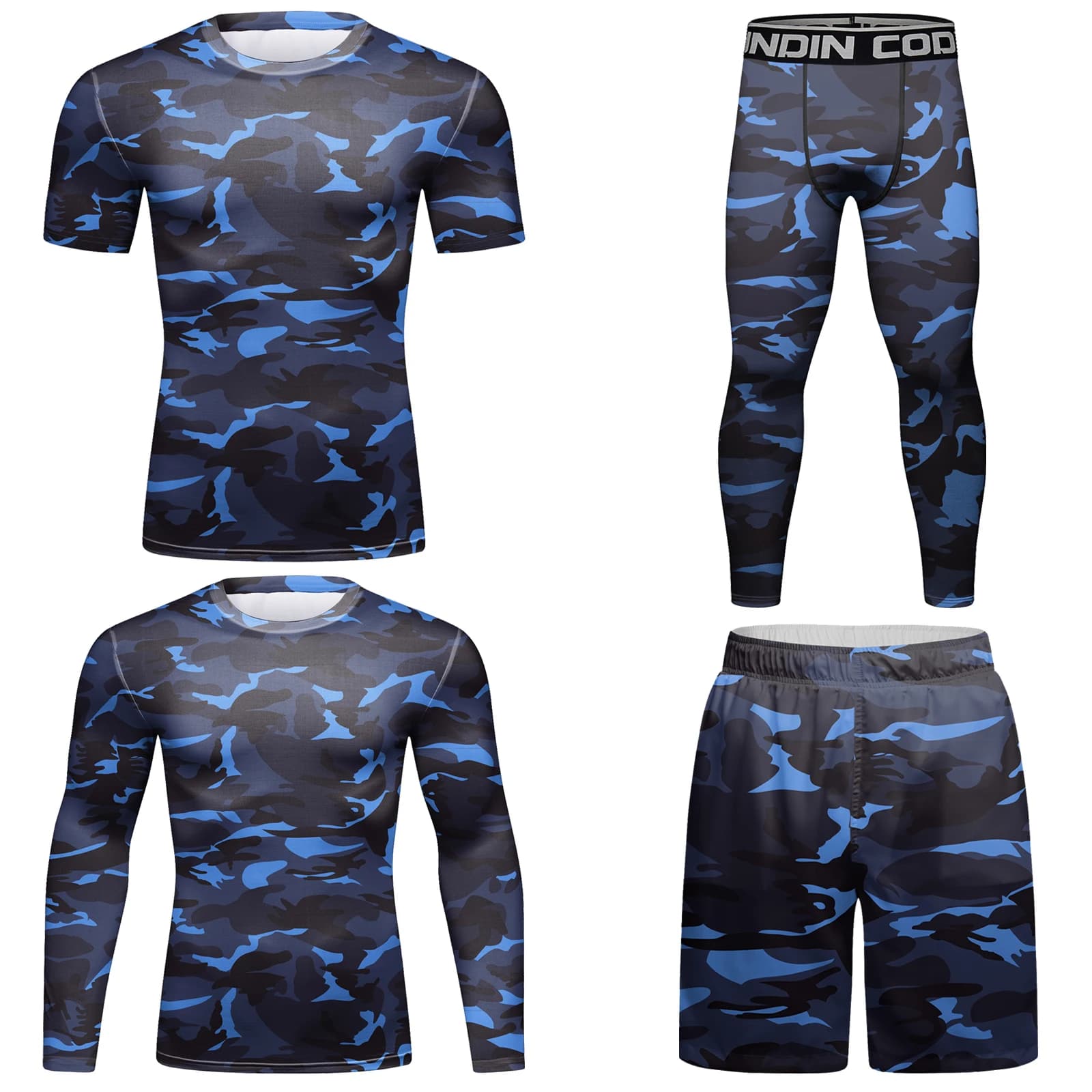 Cody Lundin T Shirt Compression Bjj Kickboxing Logo vestiti Purple Rashguard Teakwondo uniforme ciclismo Stretch Suits Shorts Set