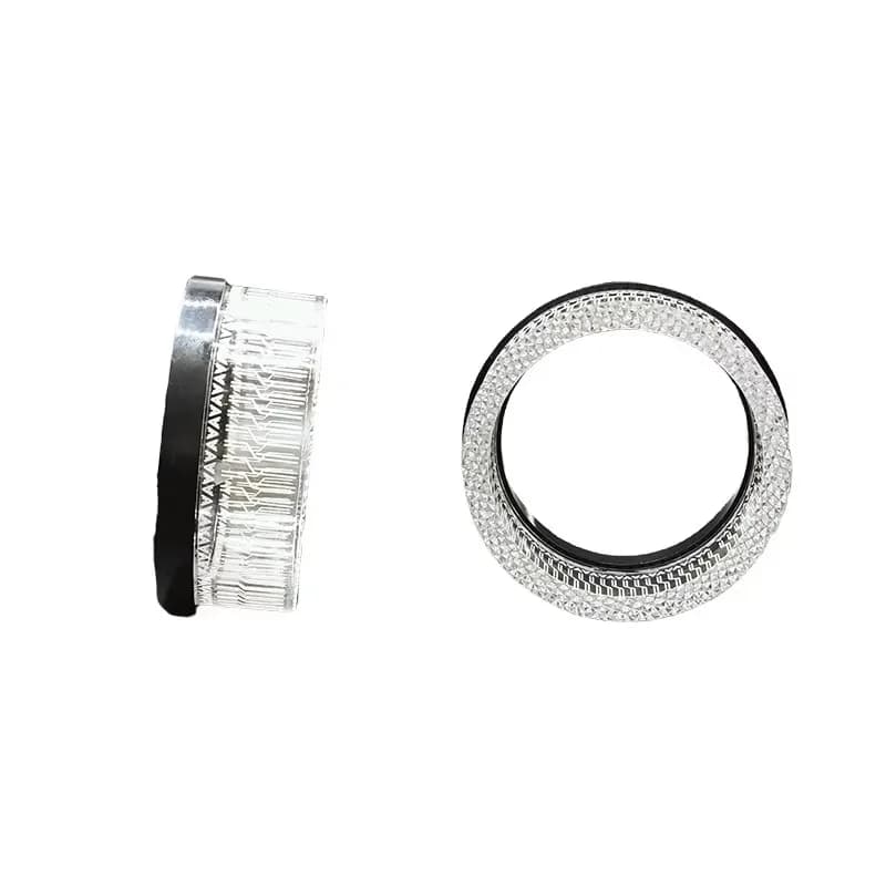 2.5 Inch LED Halo Ring Projector Lens Shrouds White Yellow App Controlled 5D Crystal Angel Car Light Accessories In Stock