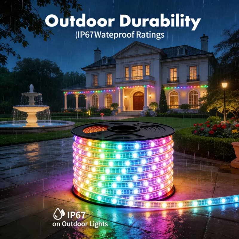 Striscia LED RGBIC 5/10/20 Metri con Sincronizzazione Musicale Bluetooth APP, Luci Decorative Programmabili Fai-da-Te