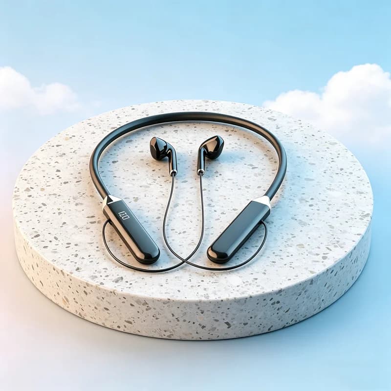 Cuffie Wireless TWS Magnetiche con Archetto da Collo, Auricolari Bluetooth 5.3, Cuffie Sportive Impermeabili per Corsa con Microfono