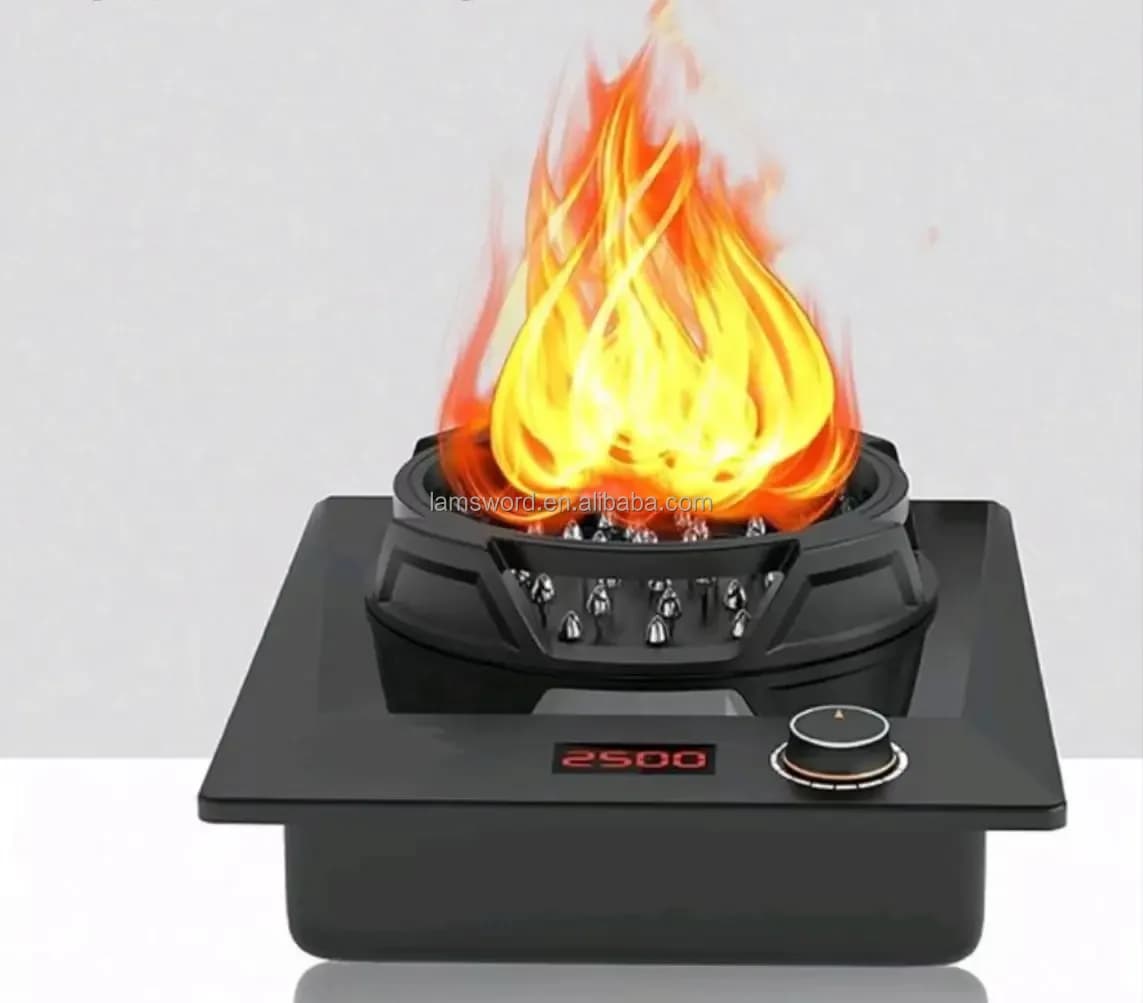 Stufa completamente elettrica ad alta tecnologia per uso domestico all'aperto Campeggio portatile Fuoco elettrico Cucina appena all'ingrosso Energia termica solare