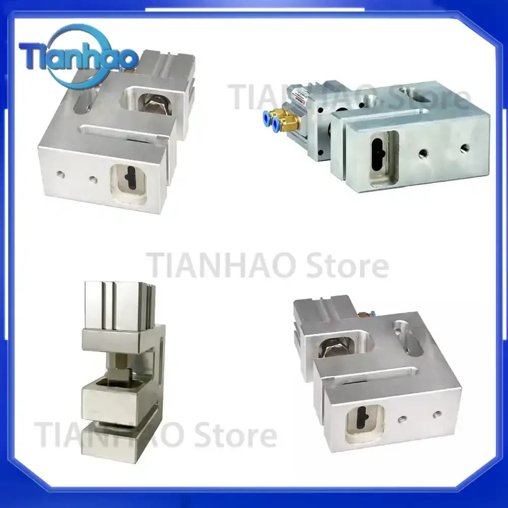 Pneumatic Plastic Bag Puncher for BOPP Bag PP Film Butterfly Hole 32x6x9MM Punching Machine Universal Air Punch 280T/MIN