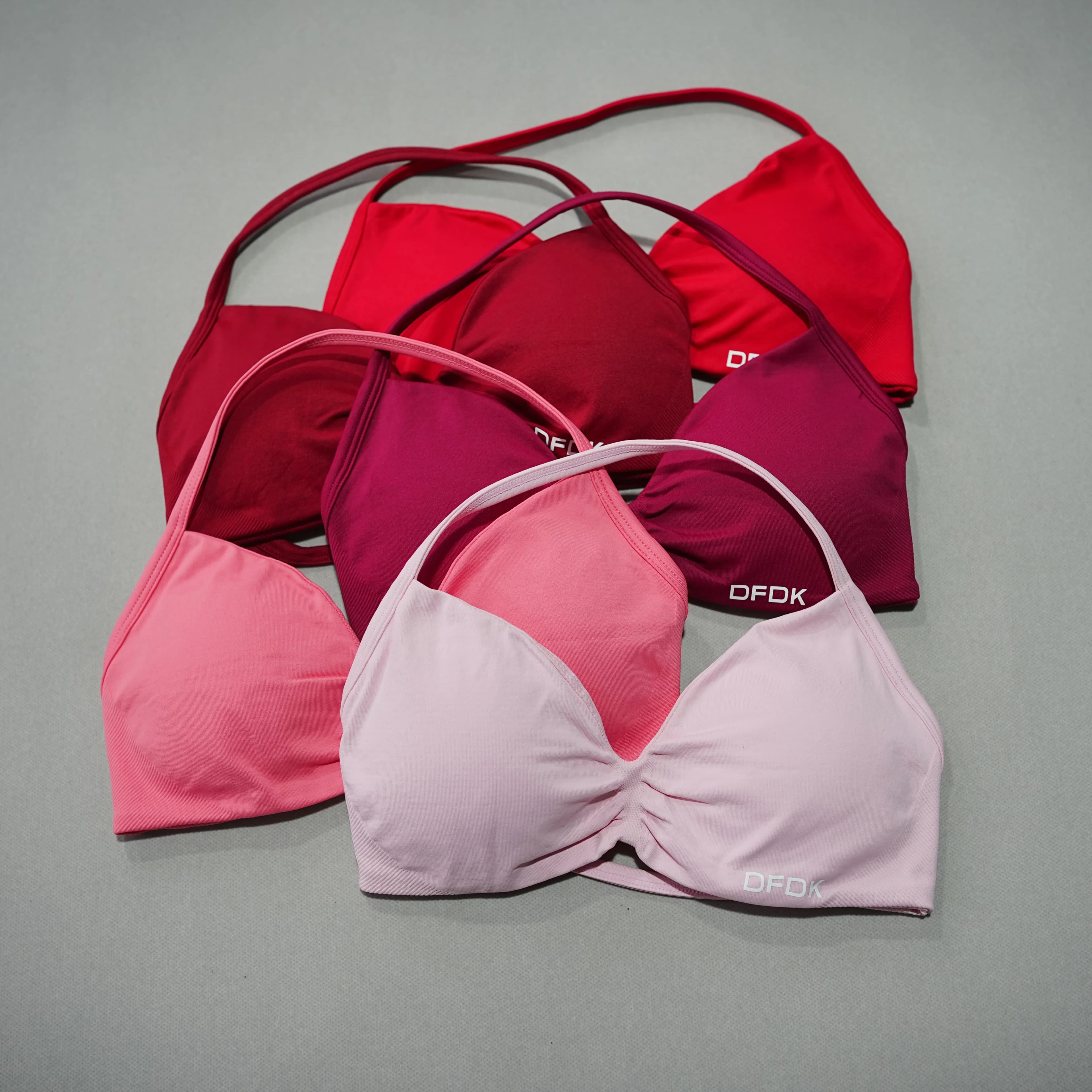 Reggiseno Sportivo DFDK da Donna ad Alto Supporto Senza Schienale per Yoga, Fitness, Palestra, Corsa, Allenamento, Push-Up, Intimo Sportivo