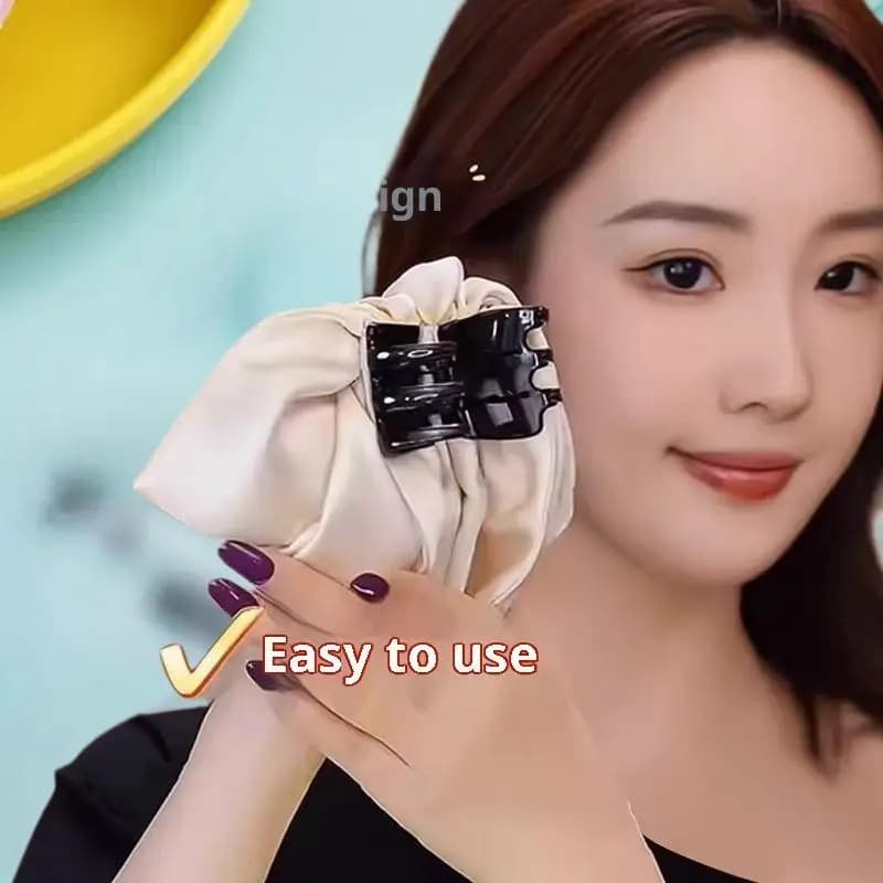 Bow Hair Claw Clip Solid Color Black White Hair Shark Grab Clip Hair Style Tools Hair Accessories For Women Girl
