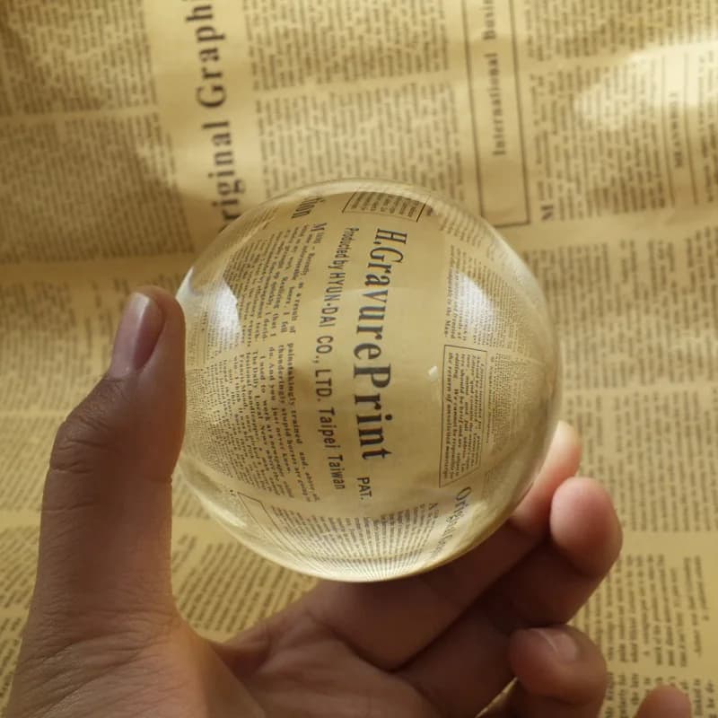 XTOOL K9 Crystal Ball with Wooden Base for 3D Laser Engraving Photo High quality Ball Clear Sphere Crystal Gift