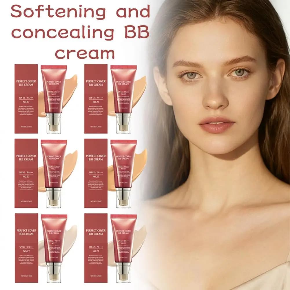 Crema BB Perfect Cover Idratante e Levigante, Illumina il Colorito, Copre la Pelle, SPF42, Fondotinta Liquido Multieffetto