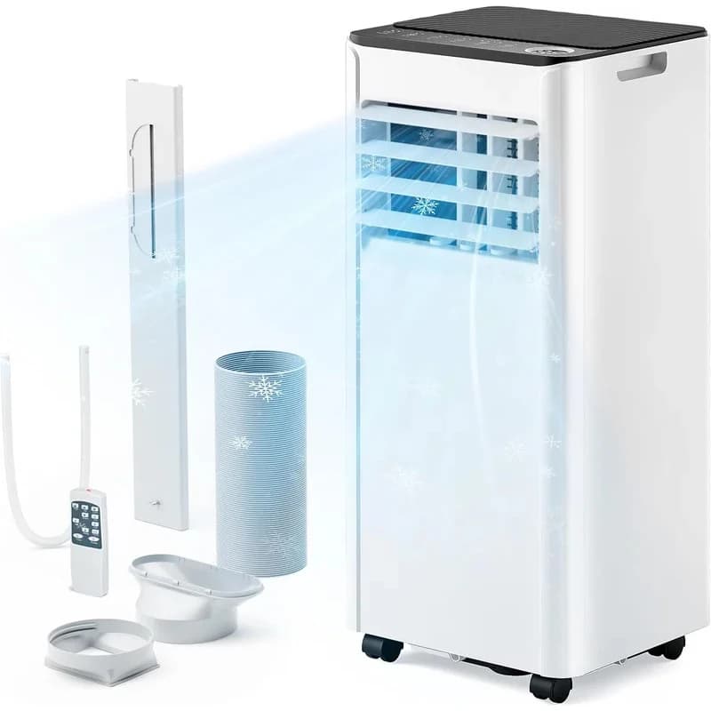 Condizionatore Portatile da 000 BTU con Telecomando, Deumidificatore e Ventilatore