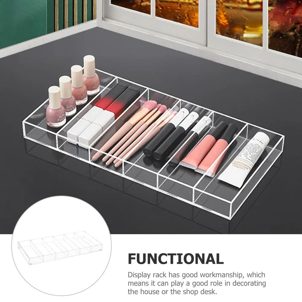6 Slots Sunglasses Organizer Tray Acrylic Display Rack Eyewear Holder Jewelry Watch Storage Case Glasses Tray Glasses Rack