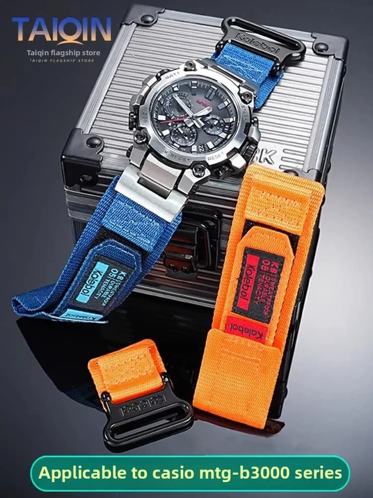 Cinturino per orologio in tela di nylon a sgancio rapido per Casio G-SHOCK MTG-B3000 Accessori per cinturini per bracciale sportivo da uomo impermeabile