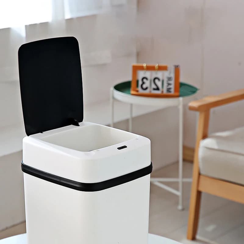Induzione intelligente del bidone della spazzatura a induzione per uso domestico con coperchio Classificazione elettrica Soggiorno Bagno WC e cucina