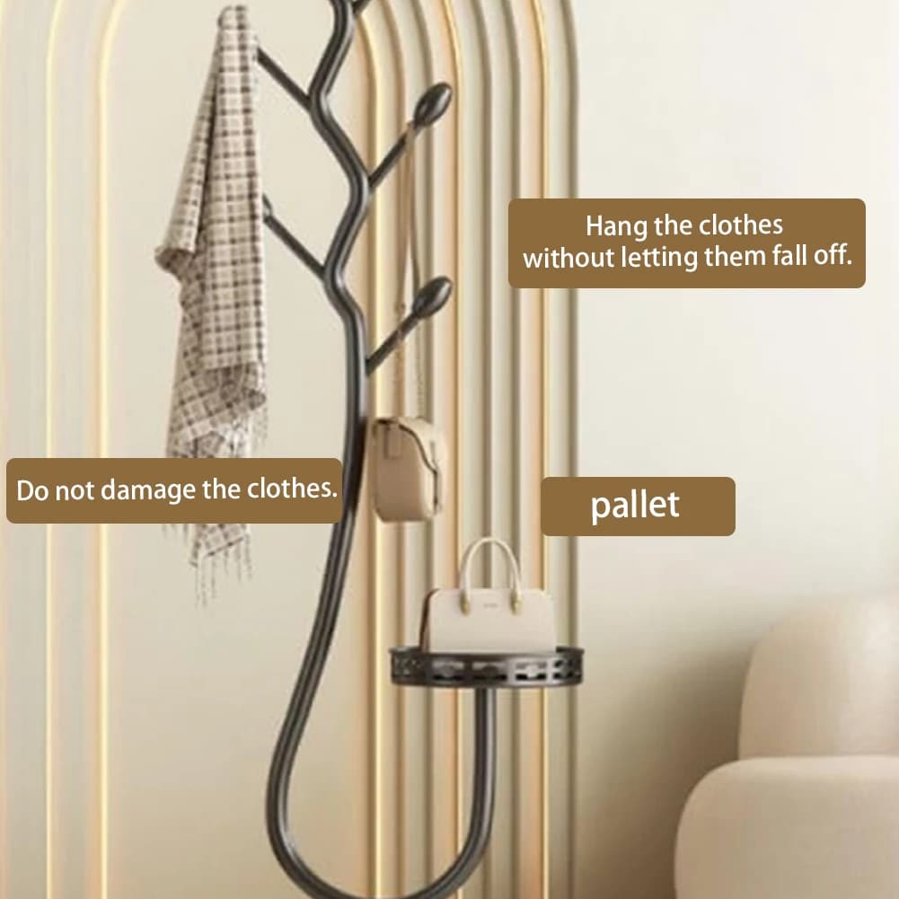 Metal hanger Carbon steel hanger with 2 trays Space saving shelves Hanger for clothes for home office
