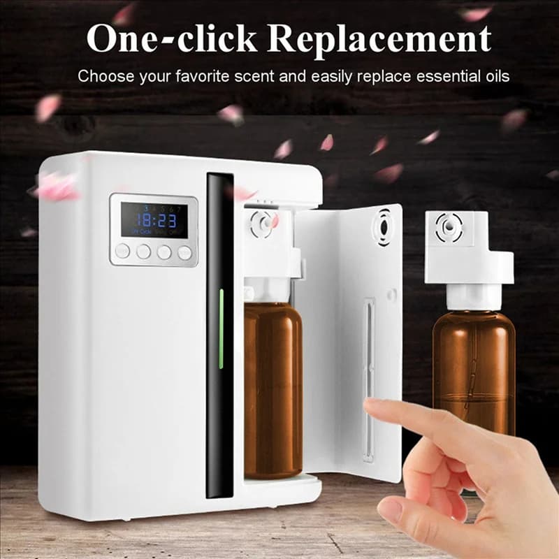 Macchina per fragranze di aromi 160 ml con funzione timer Diffusore di aromi di oli essenziali per spina europea per ufficio domestico, hotel,A