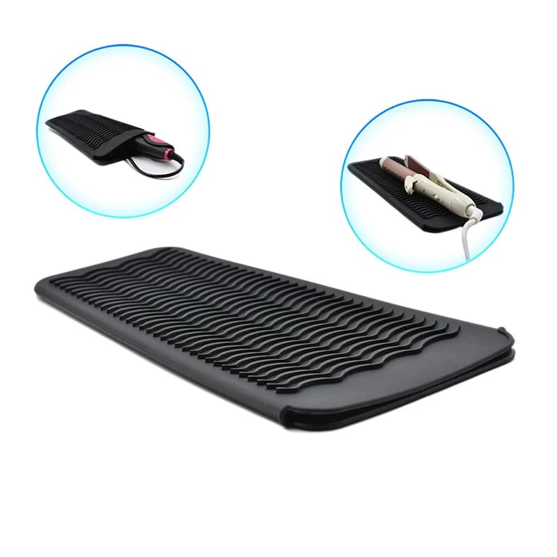Silicone Anti Heat Resistant Silicone Mat for Hair Plate Iron Curly Tool Prevent burns Styling Tools