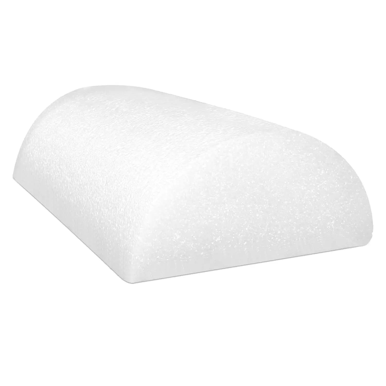 Rullo in Schiuma PE per Recupero Muscolare e Massaggio Terapeutico - 6"x12" Semicircolare Bianco