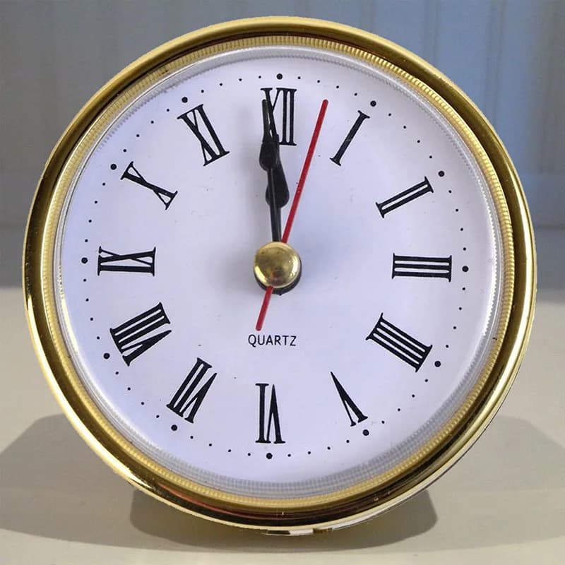 Orologio classico artigianale movimento al quarzo orologi rotondi inserto numero romano piccolo orologio accessori per orologi fai da te decorazione da parete