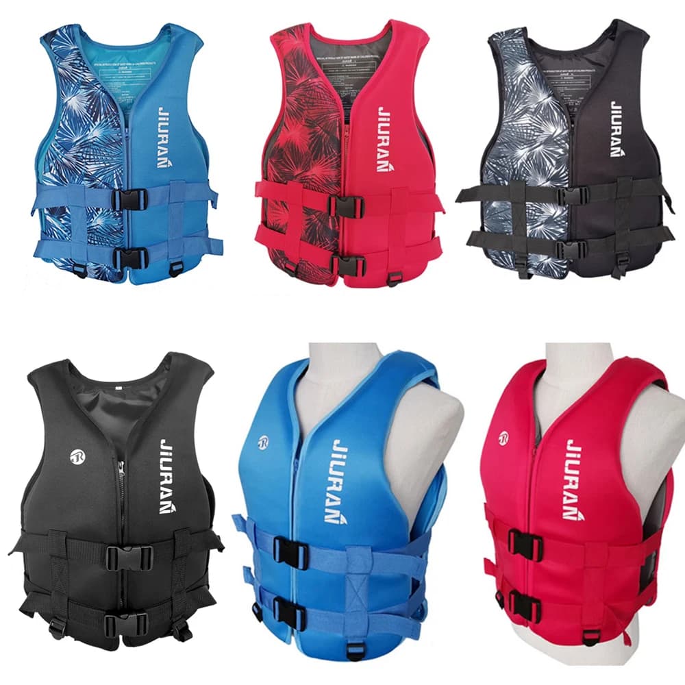 Giubbotto di salvataggio in Neoprene giubbotto di salvataggio per bambini per adulti giubbotto di sicurezza per la pesca in acqua kayak canottaggio nuoto surf giubbotto di salvataggio alla deriva