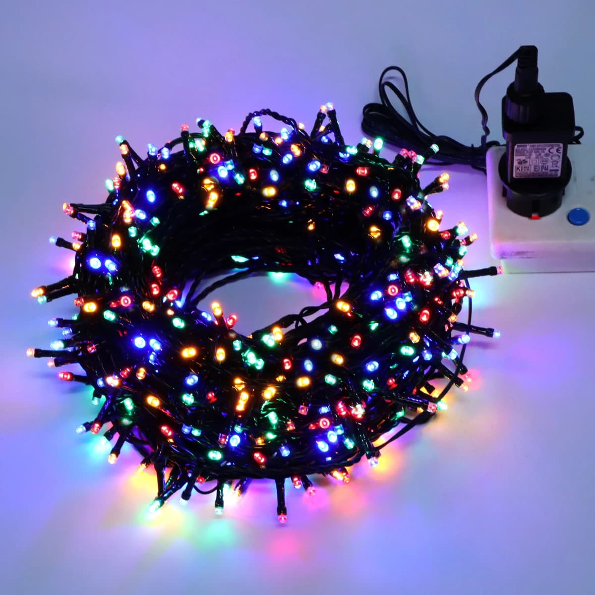 Luce natalizia per esterni Ghirlanda di Capodanno Lampada 100m 20m Scintillio LED String Vacanza Matrimonio Luci decorative adornos de navidad