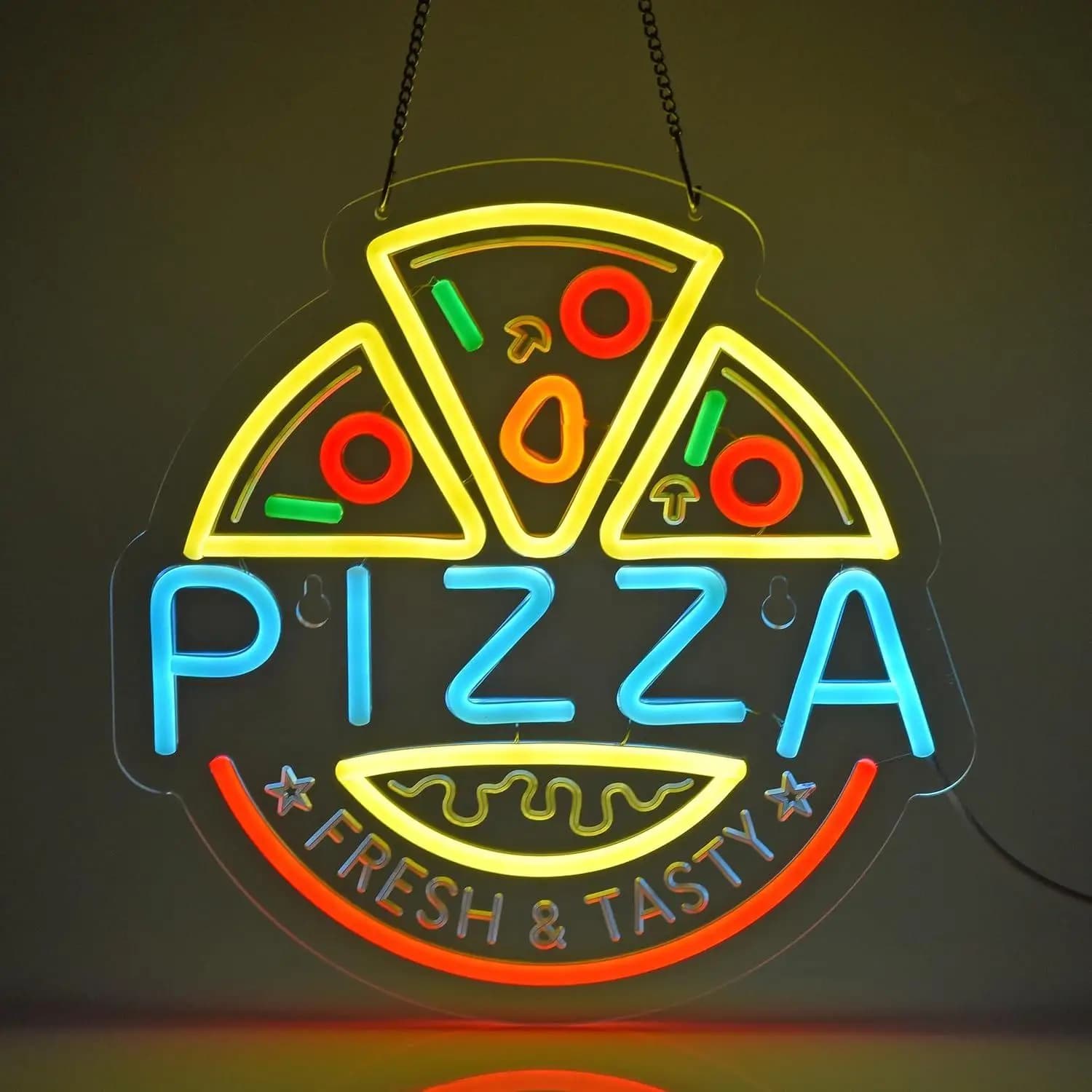 Insegna al Neon per Pizza, Luci al Neon USB Dimmerabili per Pizzerie, Ristoranti, Negozi, Bar, Mercati, Panetterie, Caffè, Decorazioni per Celebrazioni, Insegne Commerciali