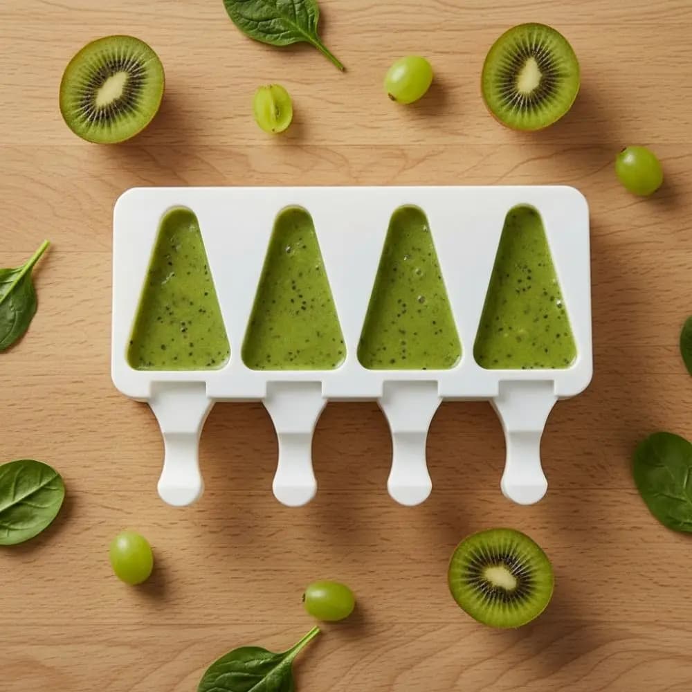 Stampo per gelato multi-griglia resistente al calore, morbido e liscio, antiaderente, facile da sformare, per barrette di gelato