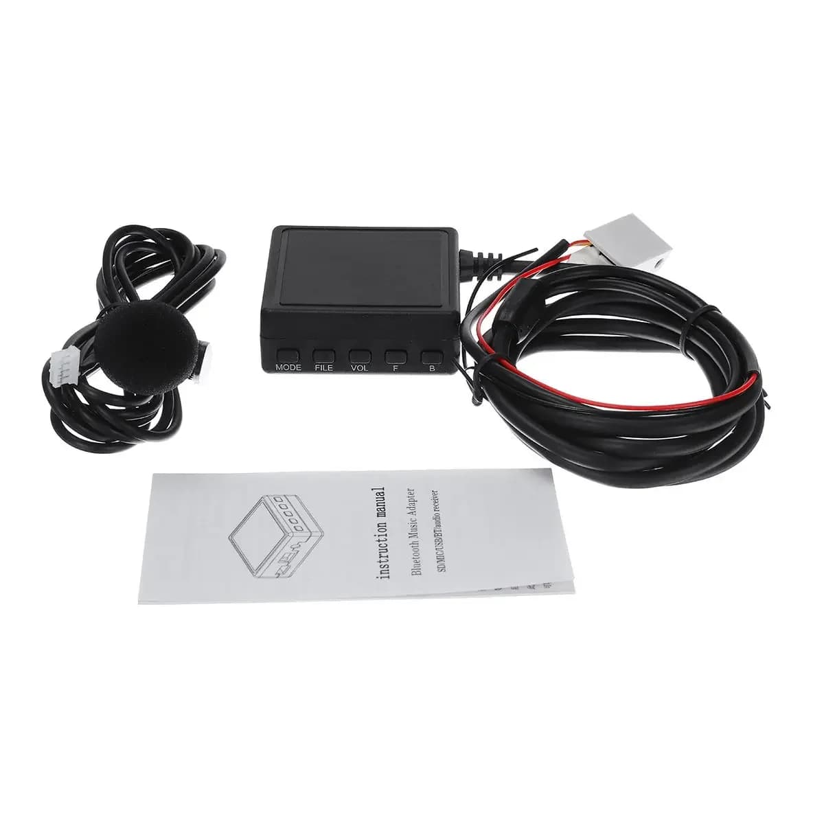 Per Mercedes per Benz W169 W245 W203 W209 W164 Cavo ricevitore Aux bluetooth con USB, adattatore Aux vivavoce per microfono