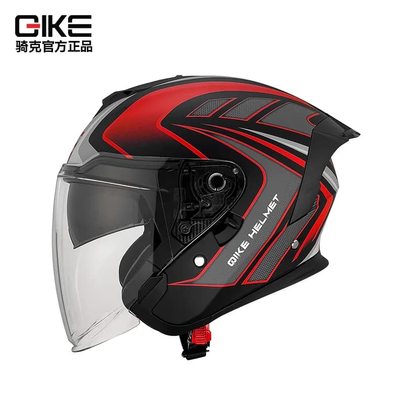 Open Motorcycle helmet type A 3/4, lightweight with spoiler, certified DOT, for road bike moped scooter