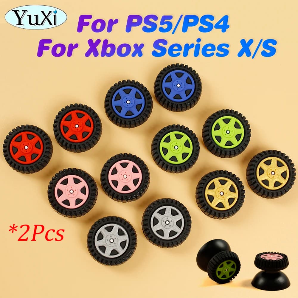 2 pezzi in Silicone antiscivolo Thumbstick Grip Caps per PS5 PS4 Xbox One Series X S Joystick Bottons Cover Gamepad Controller Kit