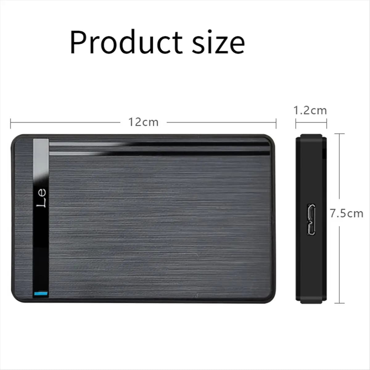 DT1338/2.5inch HDD SSD Enclosure USB 3.0 to External Hard Drive Case for Laptop Desktop PC High-Speed Data Transfer